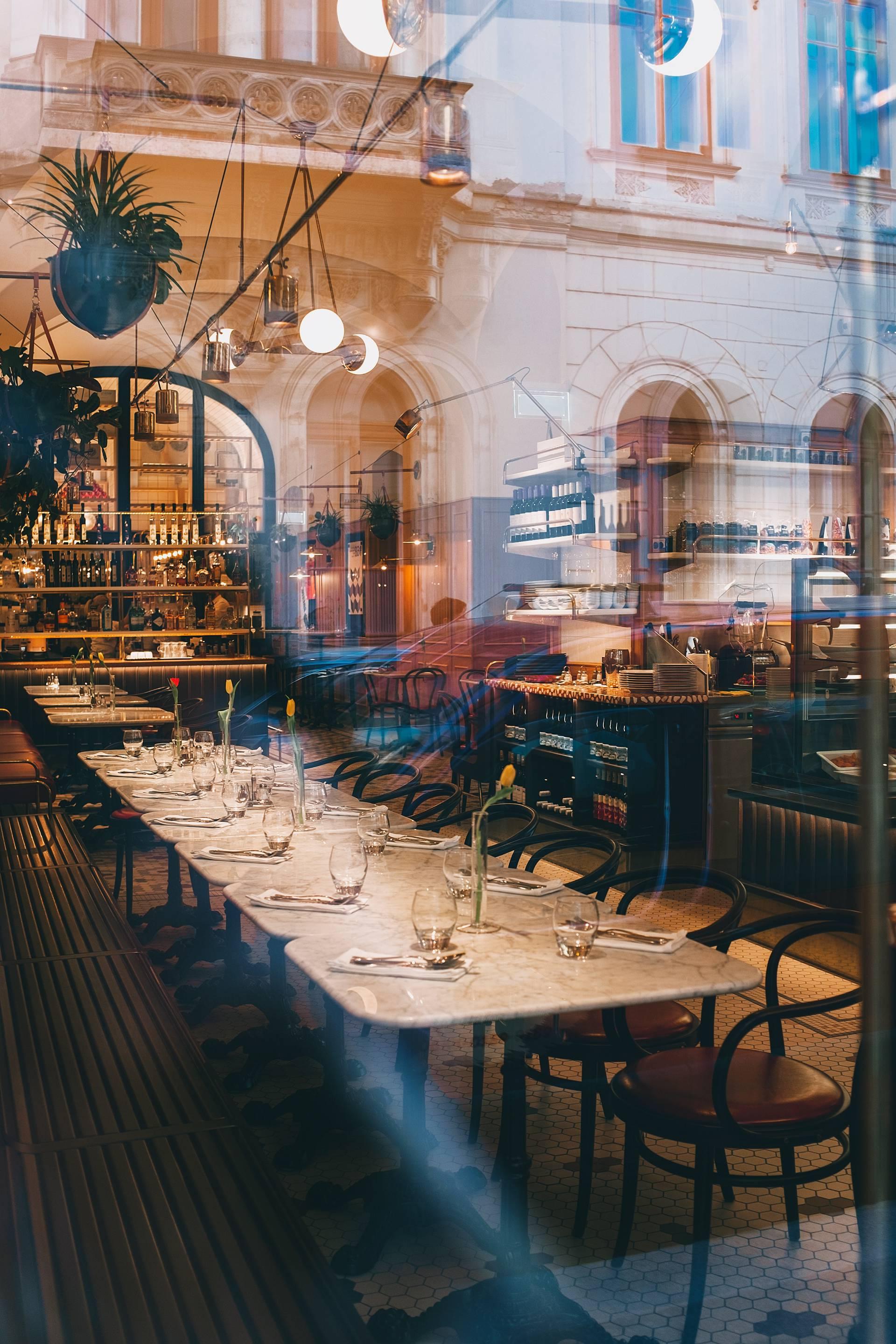 table and kitchen